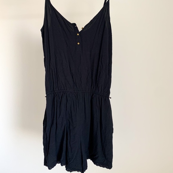 Forever 21 Black Romper with Gold Detail - Picture 2 of 2